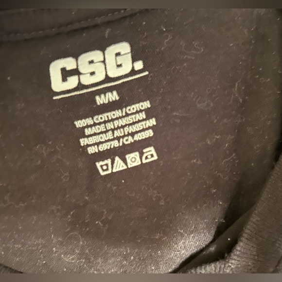 Plain Black Short Sleeve T-Shirt NWOT M - Picture 3 of 3